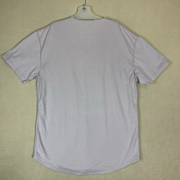 BYLT Basics‎ T Shirt Mens XXL Lavender Drop Cut Short Sleeve Crew Neck Stretch - Picture 8 of 9